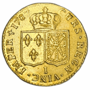 Louis XVI, Louis d&rsquo;or à la tête nue 1787 Limoges