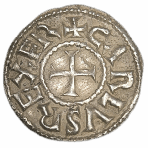 Charles II, denier Melle