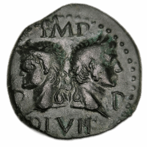 Nemausus / Nîmes,	Auguste et Agrippa, dupondius de Nîmes