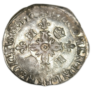Henri II, douzain aux croissants 1551 Limoges