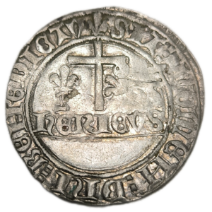 Henry VI de Lancastre, blanc aux écus Saint-Lô