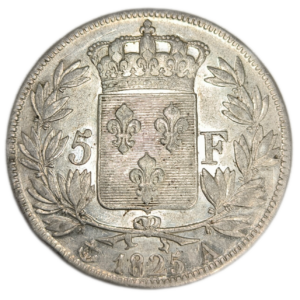 Charles X, 5 francs, 1er type 1825 Paris