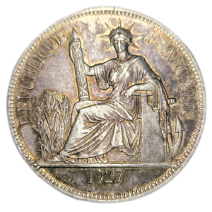 Indochine française, 1 piastre de commerce 1927 Paris