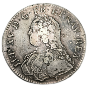 Louis XV, écu aux branches d&rsquo;olivier 1732 Rennes