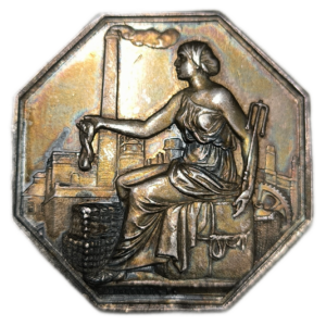 Jeton, Picardie, filature de lin d&rsquo;Amiens 1851