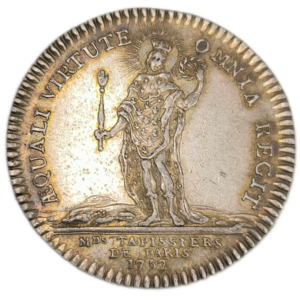 Jeton, Louis XV, corporation des tapissiers 1752
