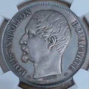 IIème république, 5 francs Louis-Napoléon J.J Barre 1852 Paris
