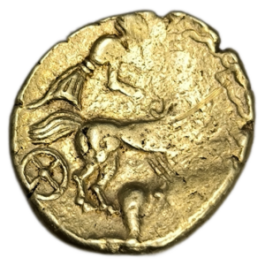 Andécaves (région d’Angers), statère d’or à l’aigrette