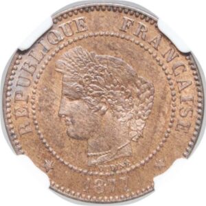 IIIème République, 2 centimes Cérès 1877 Paris