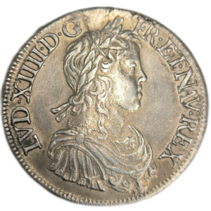 Louis XIV, écu à la mèche longue 1652 Paris