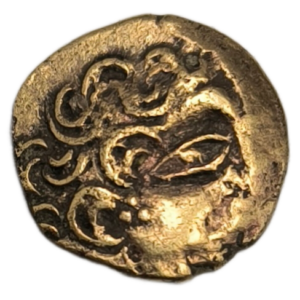 Carnutes (région de la Beauce), quart de statère d’électrum à la lyre