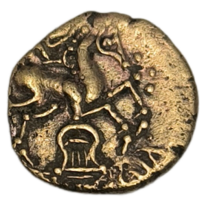Carnutes (région de la Beauce), quart de statère d’électrum à la lyre