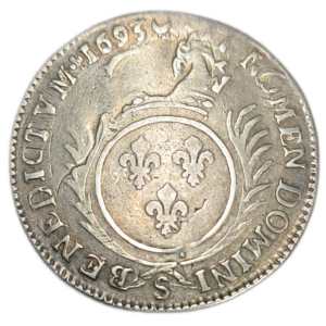 Louis XIV, quart d&rsquo;écu aux palmes 1693 Reims