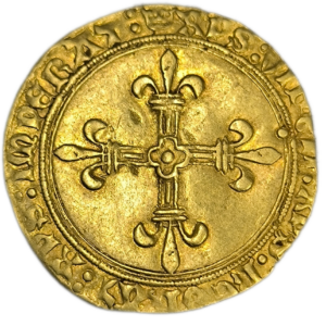 Charles VIII, écu d’or au soleil, 1ère émission Angers