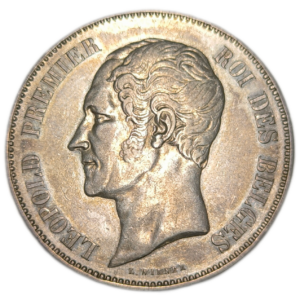 Léopold 1er, 5 francs, mariage du duc et de la duchesse de Brabant 1853 Bruxelles