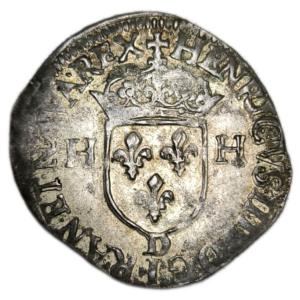 Henri IV, douzain aux 2 H 1595 Lyon