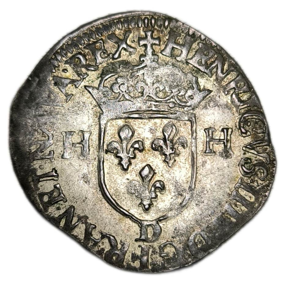 Henri IV, douzain aux 2 H 1595 Lyon