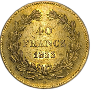 Louis-Philippe 1er, 40 francs 1833 Paris