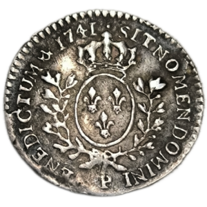 Louis XV, vingtième d’écu au bandeau 1741 Dijon