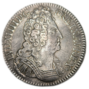 Louis XIV, écu aux 3 couronnes 1710 Paris