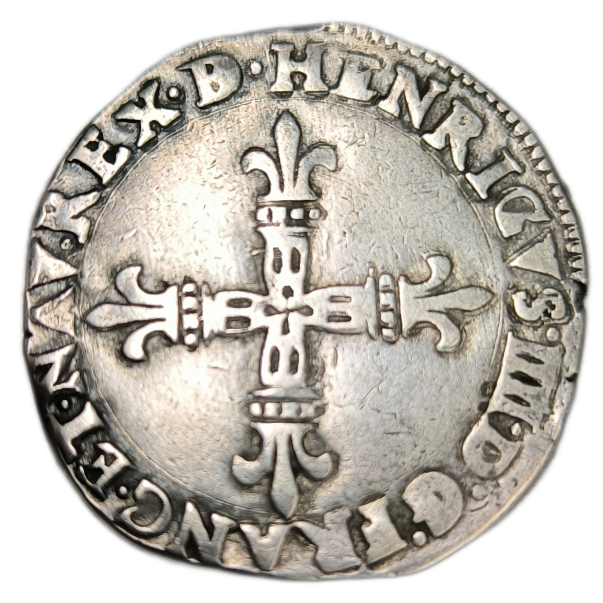 Henri IV, quart d'écu de Béarn 1604 Morlaàs