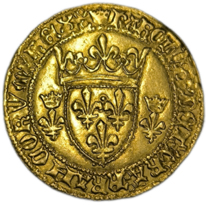 Charles VII, écu d’or à la couronne Angers