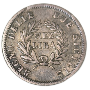 Royaume de Naples, Joachim Murat, 1/2 lire 1813 Naples