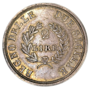 Royaume de Naples, Joachim Murat, 2 lire 1813 Naples