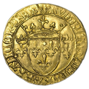 Louis XI, écu d&rsquo;or à la couronne Saint-Lô