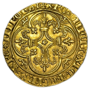 Charles VI, écu d&rsquo;or à la couronne Saint-André de Villeneuve-lès-Avignon