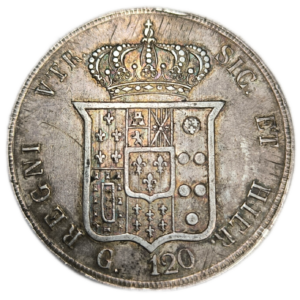 Royaume des Deux-Siciles, Ferdinand II, 120 grana 1856 Naples