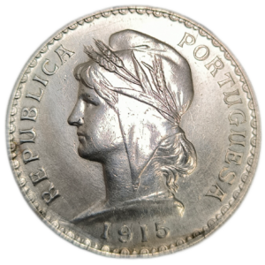République portugaise, 1 escudo 1915 Lisbonne