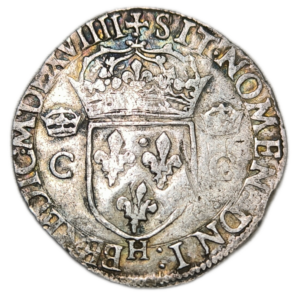Charles IX, teston, 2ème type 1569 La Rochelle