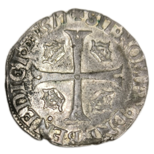 Henri III, douzain aux 2 H 1577 Troyes