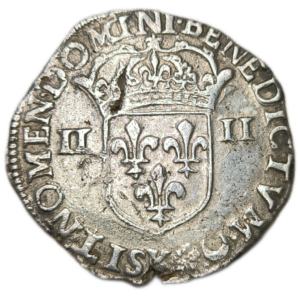 Louis XIV, quart d’écu à la croix de face 1643 Bordeaux