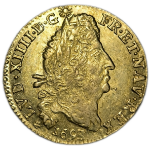 Louis XIV, Louis d’or aux 4 L 1693 Toulouse