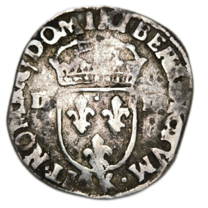 Henri IV, quart d’écu à la croix feuillue 1610 Bordeaux
