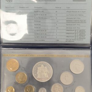Vème République, coffret fleur de coin 1980