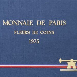 Vème République, coffret fleur de coin 1975
