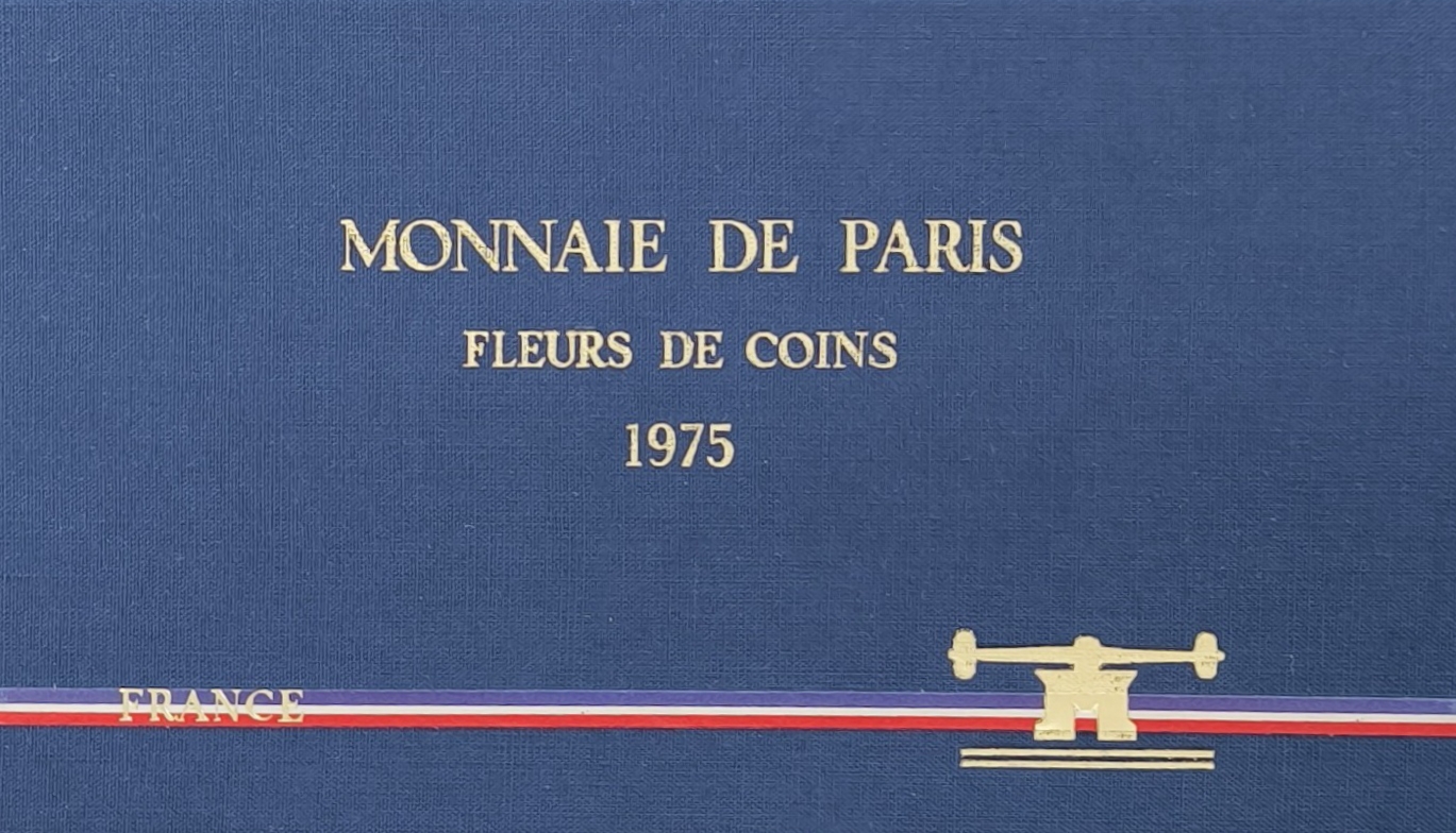 Vème République, coffret fleur de coin 1975