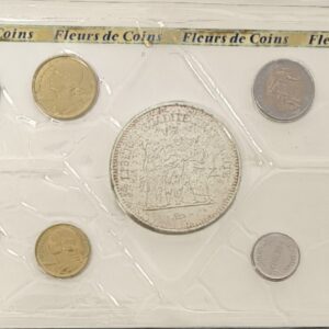 Vème République, coffret fleur de coin 1975