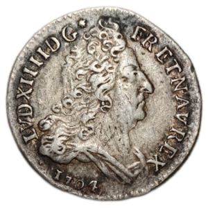Louis XIV, 10 sols aux insignes 1704 Lyon