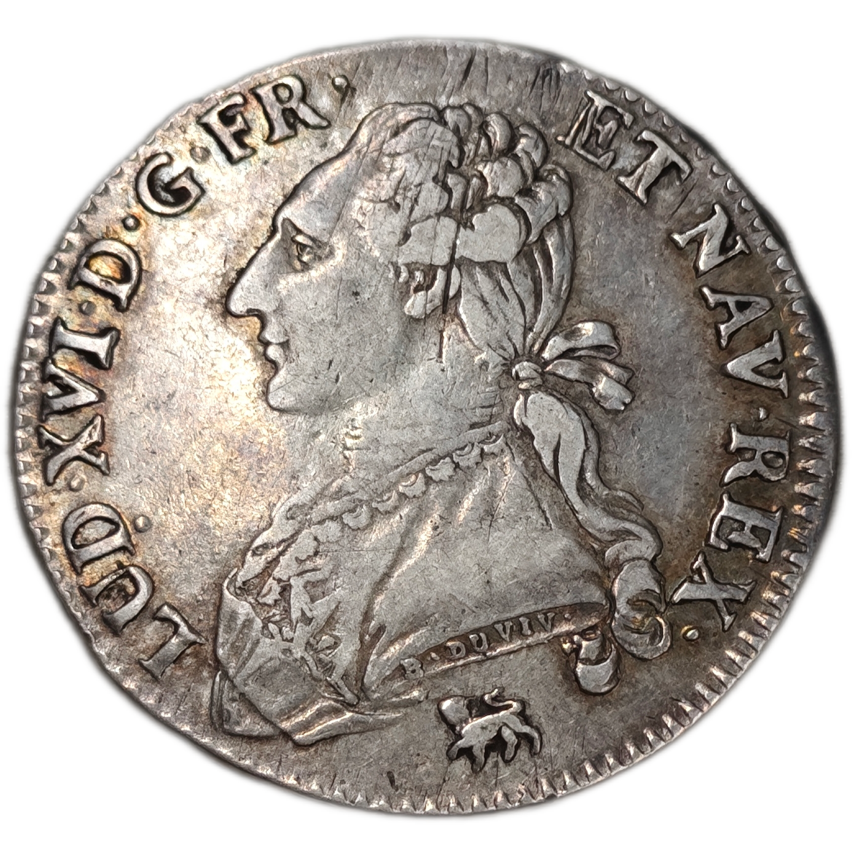 Louis XVI, demi-écu aux branches d'olivier 1791 Paris