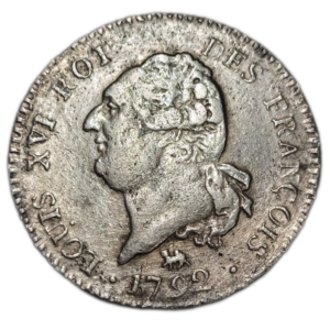 Constitution, 30 sols au génie, type François 1792 Paris
