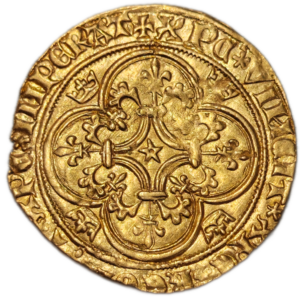 Charles VI, écu d&rsquo;or à la couronne Saint-Quentin
