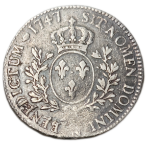 Louis XV, écu au bandeau 1747 Montpellier
