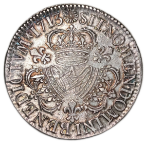 Louis XIV, écu aux 3 couronnes 1713 Paris