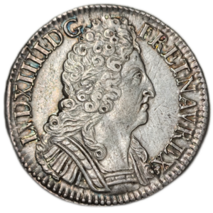 Louis XIV, écu aux 3 couronnes 1713 Paris