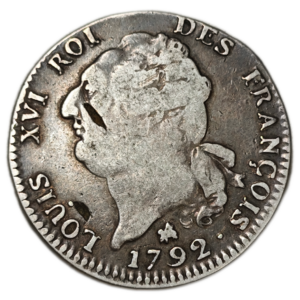 Constitution, écu de 6 livres François 1792 Rouen